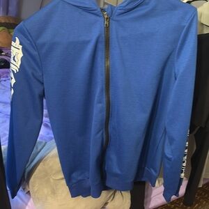 Blue hoodie
